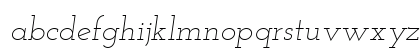 Josefin Slab Light Italic Lowercase Preview