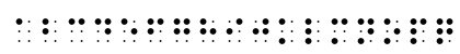 SimBraille Regular Lowercase Preview