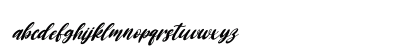 Baby Doll Italic Regular Lowercase Preview