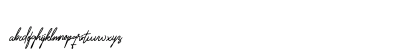 Vaniline2 Regular Lowercase Preview
