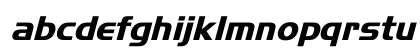 SLO_Handel_Gothic Bold Italic Lowercase Preview