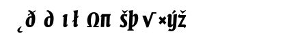 Quadraat Display Bold Italic Lowercase Preview