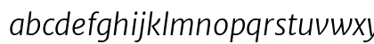 Merriweather Sans Light Italic Lowercase Preview