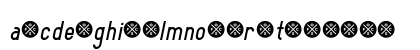Elegrand Gothic Demo Italic Lowercase Preview