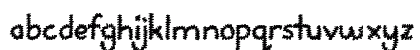 Squiggles Regular Lowercase Preview