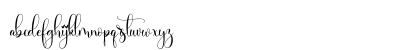 Rosaliana Regular Lowercase Preview