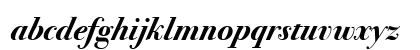 Bodoni Seventytwo ITC Regular Lowercase Preview