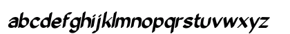 Likkle Oblique Regular Lowercase Preview