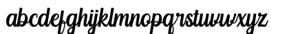 Yackien Regular Lowercase Preview