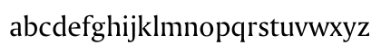 YUBitsAmerigoR Regular Lowercase Preview