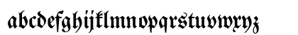DS Luthersche Halbfett Regular Lowercase Preview