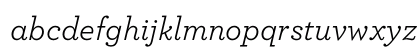 ArcherPro Book Italic Lowercase Preview