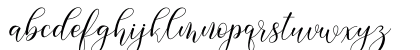 Gresya Regular Lowercase Preview