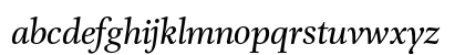 DTL Unico T Italic Lowercase Preview