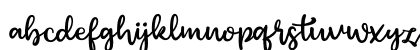 Green afocado Regular Lowercase Preview