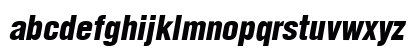 AGLettericaCondensedLight BoldOblique Lowercase Preview
