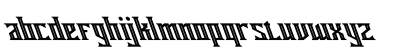 Miles Hunt Oblique Regular Lowercase Preview