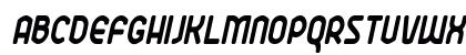 Ekela Round Bold Condensed Italic Lowercase Preview