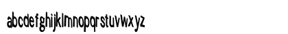 helvari CondensedRegularExtrudet Lowercase Preview