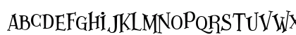 Lazarrous Regular Lowercase Preview