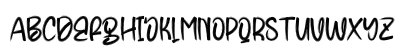 Winter Bonfire Regular Lowercase Preview