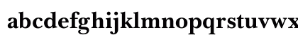 YUBaskervilB Regular Lowercase Preview