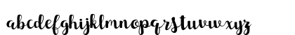 Sunset Script Regular Lowercase Preview