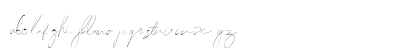 Zolland regular Regular Lowercase Preview