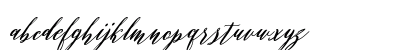Evelyne Script Regular Lowercase Preview