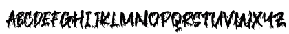 Blackink Regular Lowercase Preview