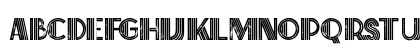 Brisk inline grunge Regular Lowercase Preview
