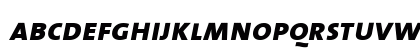 The Sans Extra Bold- ExtraBold Italic Lowercase Preview