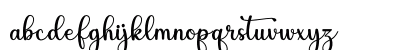 Olivia Regular Lowercase Preview