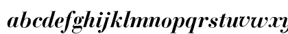 BodoniClassicHD Bold Italic Lowercase Preview