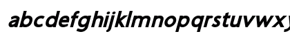 OskiEast Bold Italic Lowercase Preview
