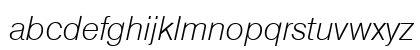 Olympia-XlightIta Regular Lowercase Preview