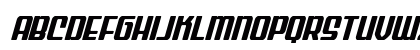 Wave Warrior Italic Regular Lowercase Preview