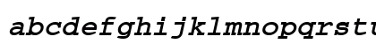 CourierTM Bold Italic Lowercase Preview