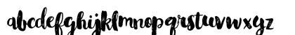 Glamour Brush Regular Lowercase Preview
