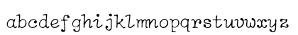 IBM Selectric Light Regular Lowercase Preview