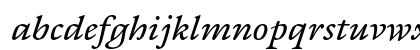 Galliard eText ITC Italic Lowercase Preview