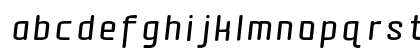 Quota Bold Italic Lowercase Preview