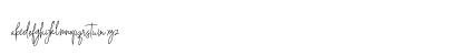 Andi Signature Regular Lowercase Preview
