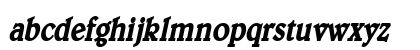 BlewThin BoldItalic Lowercase Preview
