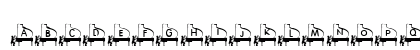 Bokey modemo Regular Lowercase Preview