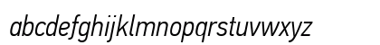 PF Din Text Cond Pro Light Italic Lowercase Preview