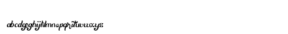 Mentari Regular Lowercase Preview