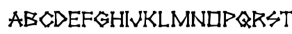 xBONES Rough Regular Lowercase Preview