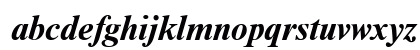 TimesET BoldItalic Lowercase Preview