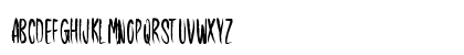 Darkening Regular Lowercase Preview
